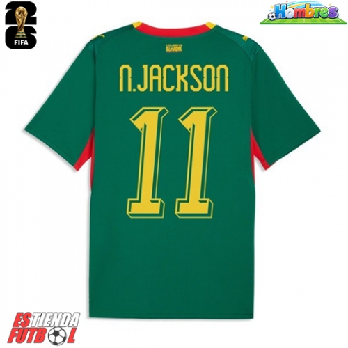 Senegal Nicolas Jackson #11 Segunda Equipación Mundial 2026 Manga Corta